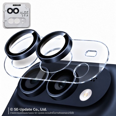 กระจกกันเลนส์กล้อง HIShiled Aluminum Lens Frame 2 in 1 สำหรับ iPhone Duo / 18 Pro / 18 Pro Max