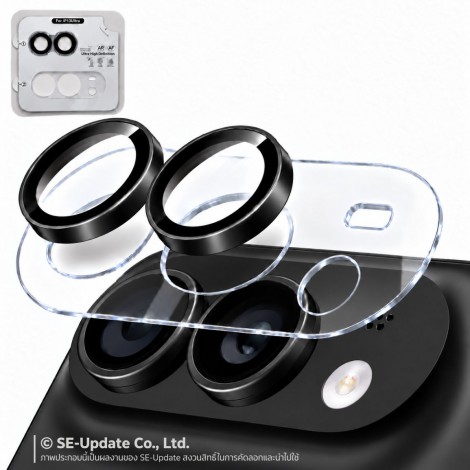 กระจกกันเลนส์กล้อง HIShiled Aluminum Lens Frame 2 in 1 สำหรับ iPhone Duo / 18 Pro / 18 Pro Max
