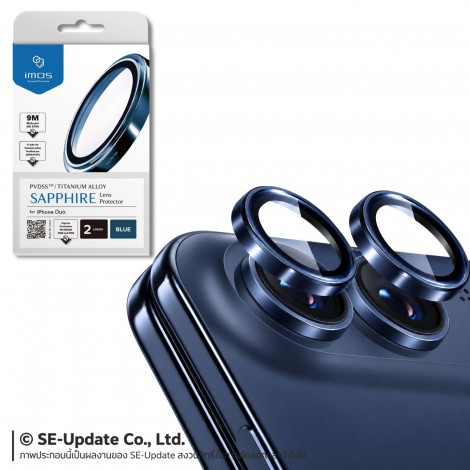 กระจกกันรอย เลนส์กล้อง IMOS Sapphire Lens Protector สำหรับ iPhone Duo