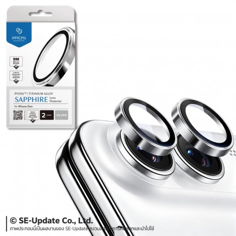 กระจกกันรอย เลนส์กล้อง IMOS Sapphire Lens Protector สำหรับ iPhone Duo