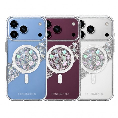 เคส FenixShield Eleganz SILVER STARDUST สำหรับ iPhone Air / 18 / 17 / 16 / 15 / Plus / Pro / Max