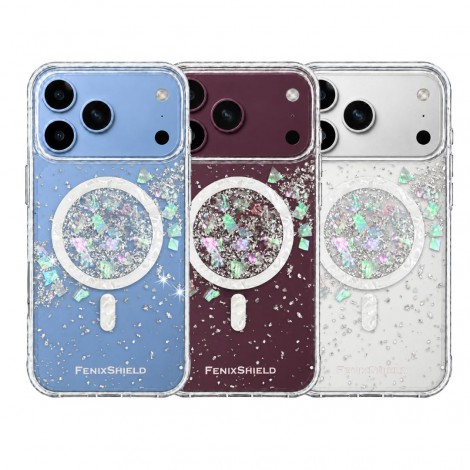 เคส FenixShield Eleganz SILVER STARDUST สำหรับ iPhone Air / 18 / 17 / 16 / 15 / Plus / Pro / Max