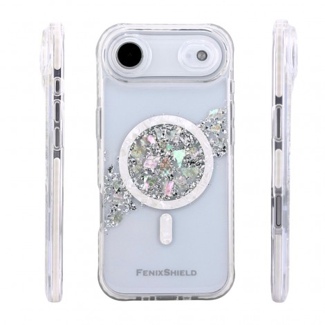 เคส FenixShield Eleganz SILVER STARDUST สำหรับ iPhone Air / 18 / 17 / 16 / 15 / Plus / Pro / Max