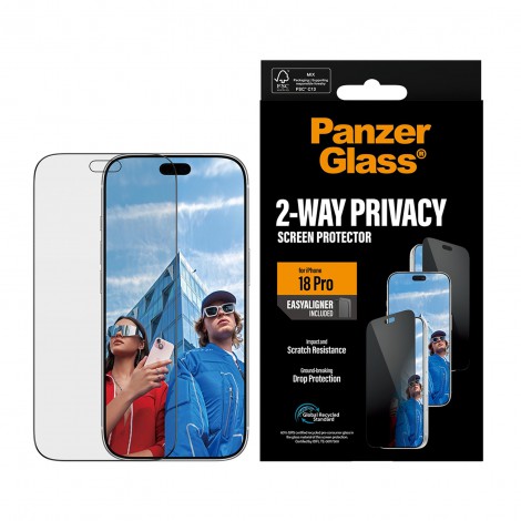 ฟิล์มกันรอย PanzerGlass สำหรับ iPhone Duo / 18 / 17 / 16 / 15 / Air / Plus / Pro / Pro Max