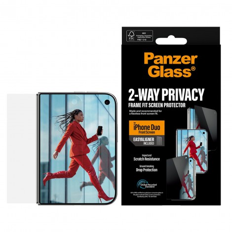 ฟิล์มกันรอย PanzerGlass สำหรับ iPhone Duo / 18 / 17 / 16 / 15 / Air / Plus / Pro / Pro Max
