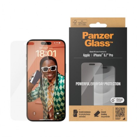 ฟิล์มกันรอย PanzerGlass Premium Screen Protector สำหรับ iPhone 17 / 16 / 15 / Air / Plus / Pro / Pro Max