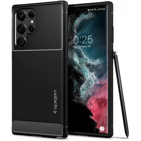 (แถมฟิล์ม) เคส SPIGEN Rugged Armor สำหรับ Samsung Galaxy S24 Ultra / S23 Ultra / S22 Ultra