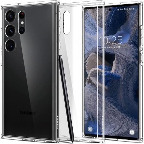 (แถมฟิล์ม) เคส SPIGEN Ultra Hybrid สำหรับ Samsung Galaxy S23 Ultra / S22 Ultra / S22 Plus / S22