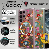 (แถมฟิล์ม) เคส FenixShield Crystal Hybrid [ COTTON FLOWER ] with MagSafe สำหรับ Samsung Galaxy S24 / S23 / S22 / Plus / Ultra / S23 FE