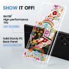 (แถมฟิล์ม) เคส FenixShield Crystal Hybrid [ COTTON FLOWER ] สำหรับ Samsung Galaxy S25 / S24 / S23 / S22 / Plus / Ultra / FE