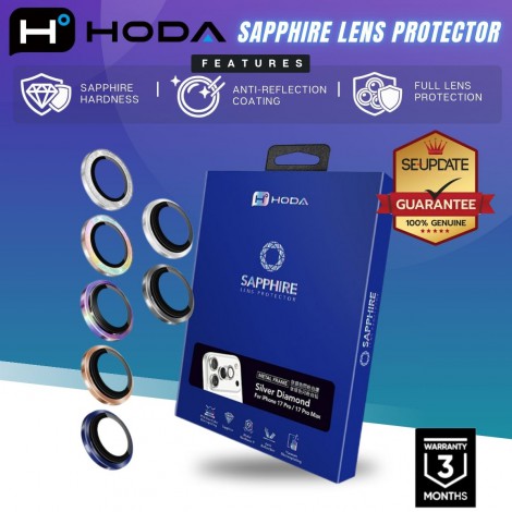 กระจกกันรอย เลนส์กล้อง Hoda Sapphire Lens Protector สำหรับ iPhone 17 Pro / 17 Pro Max กระจกกันรอย เลนส์กล้อง Hoda Sapphire Lens Protector สำหรับ iPhone 17 Pro / 17 Pro Max