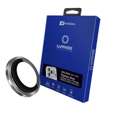 กระจกกันรอย เลนส์กล้อง Hoda Sapphire Lens Protector สำหรับ iPhone 17 Pro / 17 Pro Max