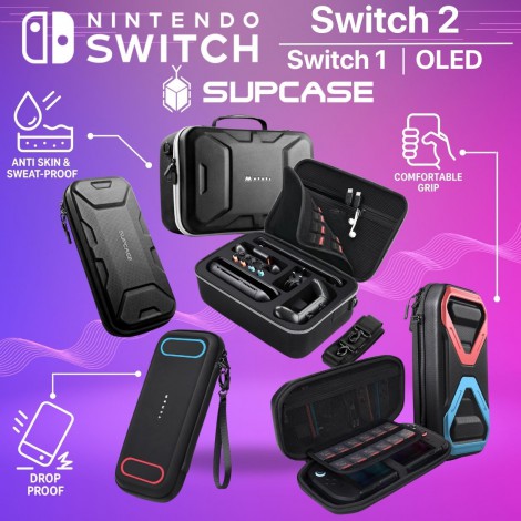 กระเป๋า SUPCASE (MUMBA) Carrying Bags สำหรับ Nintendo Switch 2 / Switch 1 / Switch OLED กระเป๋า SUPCASE (MUMBA) Carrying Bags สำหรับ Nintendo Switch 2 / Switch 1 / Switch OLED