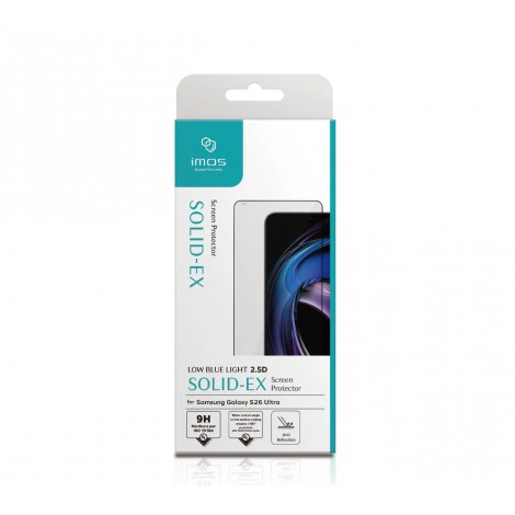 IMOS ฟิล์มกระจก SOLID-EX / SOLID-EX2 Glass Screen Protector สำหรับ Galaxy S26 Ultra / S25 Ultra / S24 Ultra