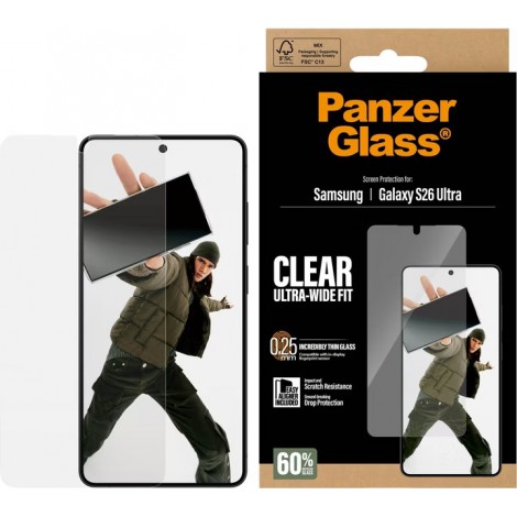 ฟิล์มกระจก PanzerGlass Case Friendly สำหรับ Galaxy S26 / S25 / S24 / S23 / S22 / Plus / Ultra / S21 FE