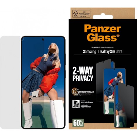 ฟิล์มกระจก PanzerGlass Case Friendly สำหรับ Galaxy S26 / S25 / S24 / S23 / S22 / Plus / Ultra / S21 FE