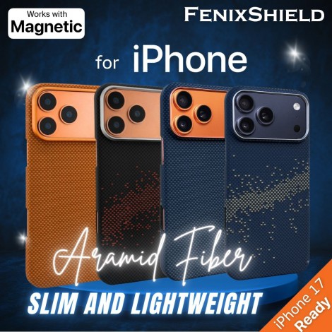 เคส FenixShield Ultra Slim Aramid Case for iPhone Air / 17 / 16 / 15 / 14 / Plus / Pro / Pro Max