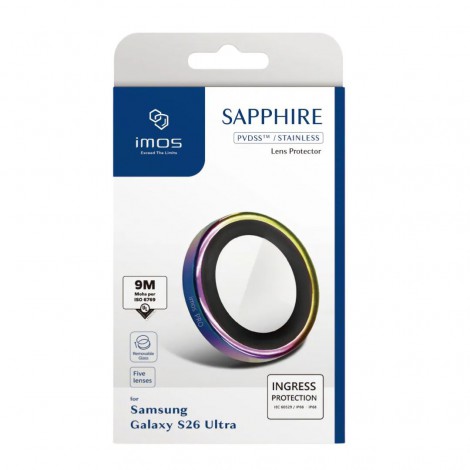กระจกกันรอย เลนส์กล้อง IMOS Sapphire Lens Protector สำหรับ Galaxy S26 / S25 / S24 / S23 / S22 / Ultra / Plus