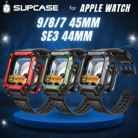 เคส พร้อมสาย และฟิล์มกระจก SUPCASE UB Pro สำหรับ Apple Watch 9 / 8 / 7 / SE 3 / 44 / 45 mm เคส พร้อมสาย และฟิล์มกระจก SUPCASE UB Pro สำหรับ Apple Watch 9 / 8 / 7 / SE 3 / 44 / 45 mm