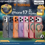 (ฟรีของแถม) เคส TORRAS OSTAND Q3 SPIN / SPIN AIR สำหรับ iPhone 17 / 16 / Air / Plus / Pro / Pro Max