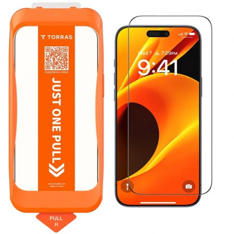 TORRAS ฟิล์มกระจก Install Master Screen Protector สำหรับ iPhone 17 Pro Max / 17 Pro