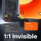 TORRAS ฟิล์มกระจก Install Master Screen Protector สำหรับ iPhone 17 Pro Max / 17 Pro