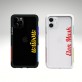 แผ่นพลาสติกกันรอย พิมพ์ชื่อ - ข้อความ (แนวนอน) สำหรับเคส Telephant NMDer Bumper iPhone 12 / 11 / Pro / Pro Max