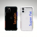 แผ่นพลาสติกกันรอย พิมพ์ชื่อ - ข้อความ (แนวนอน) สำหรับเคส Telephant NMDer Bumper iPhone 12 / 11 / Pro / Pro Max