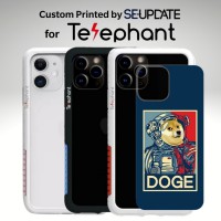 แผ่นพลาสติกกันรอย พิมพ์ลาย Dogecoin #1 สำหรับเคส Telephant NMDer Bumper iPhone 12 / 11 / Pro / Pro Max