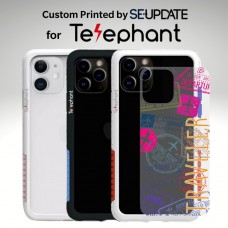 แผ่นพลาสติกกันรอย พิมพ์ลาย TRAVELER สำหรับเคส Telephant NMDer Bumper iPhone 12 / 11 / Pro / Pro Max
