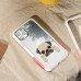 แผ่นพลาสติกกันรอย พิมพ์ลาย Pug สำหรับเคส Telephant NMDer Bumper iPhone 12 / 11 / Pro / Pro Max