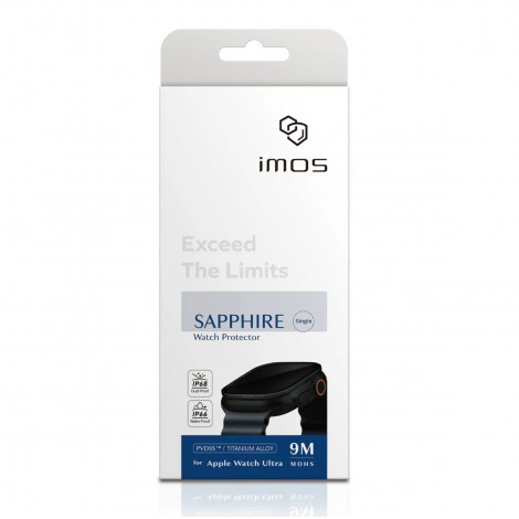 IMOS ฟิล์มกระจก Sapphire กันรอย สำหรับ Apple Watch Ultra 1 / 2 / 3