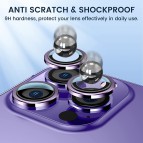 กระจกกันรอย เลนส์กล้อง UNIU AR Pro Titanium / Aluminium Lens สำหรับ iPhone 14 / 14 Plus / 14 Pro / 14 Pro Max