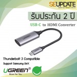 (รับประกัน 2 ปี) UGREEN ตัวแปลง USB Type C to HDMI Adapter (4K)