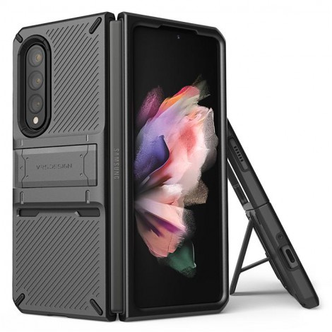 (แถมฟิล์มกันรอย) เคส VRS Quick Stand Pro สำหรับ Samsung Galaxy Z Fold 3