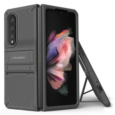 (แถมฟิล์มกันรอย) เคส VRS Quick Stand Pro สำหรับ Samsung Galaxy Z Fold 3