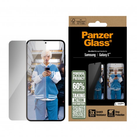 ฟิล์มกระจก PanzerGlass Case Friendly สำหรับ Galaxy S26 / S25 / S24 / S23 / S22 / Plus / Ultra / S21 FE