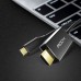 (มีรับประกัน) ROCK สายแปลง USB Type C to HDMI Cable (4K)