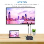 (มีรับประกัน) ROCK สายแปลง USB Type C to HDMI Cable (4K)