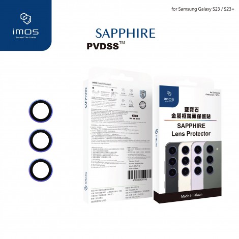 กระจกกันรอย เลนส์กล้อง IMOS Sapphire Lens Protector สำหรับ Samsung Galaxy S25 / S24 / S23 / S22 / Ultra / Plus