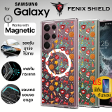 (แถมฟิล์ม) เคส FenixShield Crystal Hybrid [ CHRISTMAS SNOW ] with MagSafe สำหรับ Samsung Galaxy S23 / S22 / Plus / Ultra / S23 FE / S21 FE