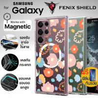 (แถมฟิล์ม) เคส FenixShield Crystal Hybrid [ FLORAL ] with MagSafe สำหรับ Samsung Galaxy S24 / S23 / S22 / Plus / Ultra / S23 FE