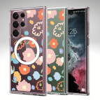 (แถมฟิล์ม) เคส FenixShield Crystal Hybrid [ FLORAL ] สำหรับ Samsung Galaxy S25 / S24 / S23 / S22 / Plus / Ultra / FE