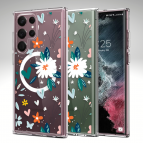 (แถมฟิล์ม) เคส FenixShield Crystal Hybrid [ FLOWER HEART ] สำหรับ Samsung Galaxy S25 / S24 / S23 / S22 / Plus / Ultra / FE