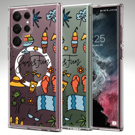 (แถมฟิล์ม) เคส FenixShield Crystal Hybrid [ SUMMER ] สำหรับ Samsung Galaxy S25 / S24 / S23 / S22 / Plus / Ultra / FE