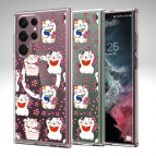 (แถมฟิล์ม) เคส FenixShield Crystal Hybrid [ LUCKY CAT ] สำหรับ Samsung Galaxy S25 / S24 / S23 / S22 / Plus / Ultra / FE