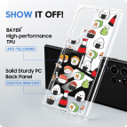 (แถมฟิล์ม) เคส FenixShield Crystal Hybrid [ SUSHI ] สำหรับ Samsung Galaxy S25 / S24 / S23 / S22 / Plus / Ultra / FE