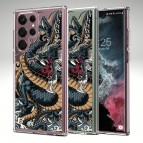(แถมฟิล์ม) เคส FenixShield Crystal Hybrid  [ DRAGON RYUJIN ] สำหรับ Samsung Galaxy S25 / S24 / S23 / S22 / Plus / Ultra / FE