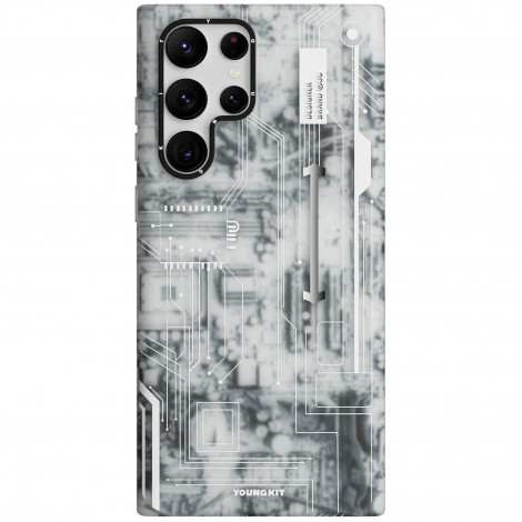 (แถมฟิล์ม) เคส ของแท้ Youngkit Futuristic Circuit สำหรับ Galaxy S25 / S24 / S23 / S22 / Plus / Ultra