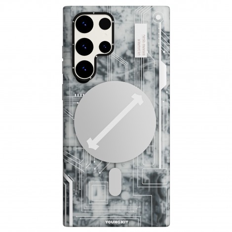 (แถมฟิล์ม) เคส ของแท้ Youngkit Futuristic Circuit สำหรับ Galaxy S25 / S24 / S23 / S22 / Plus / Ultra
